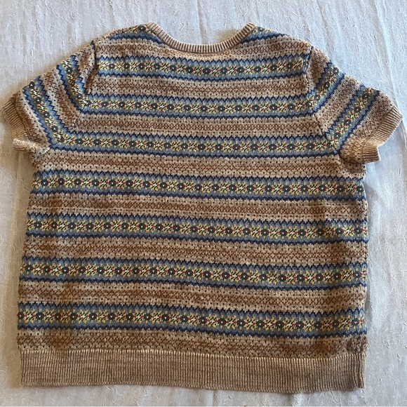 Vintage Lauren Ralph Lauren Women's oversized Striped Fair Isle Sweater - Picture 5 of 7